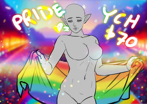 [OPEN] Pride Flag YCH Female