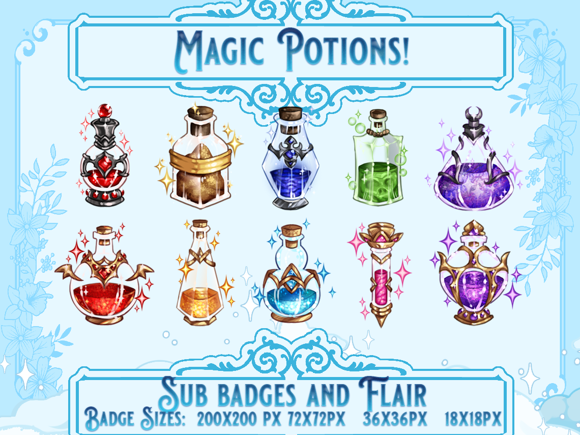 Magic Potions Sub Badges