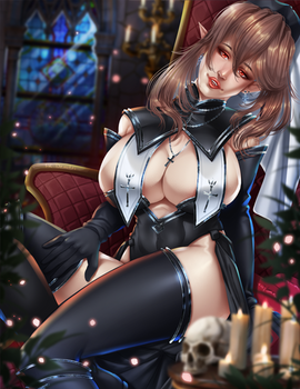 {CM} YCH - Quiet night in the monastary