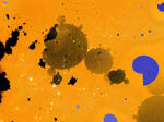 Floating Mandelbrots in Golden Ocean by FractalMonster
