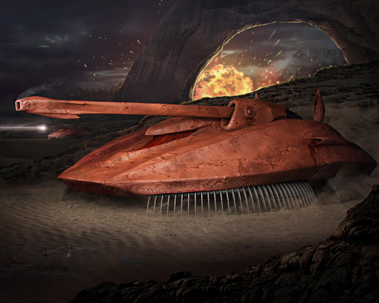 Random Tank Aslain Alien Tank by khesm on DeviantArt