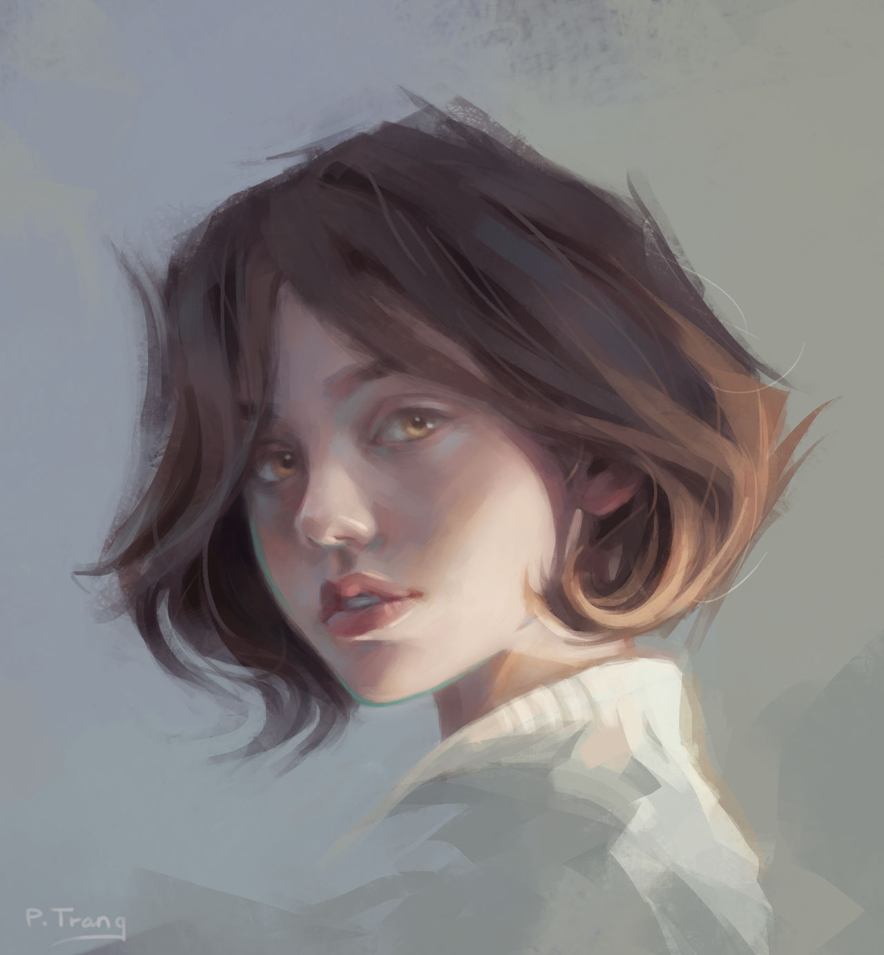 Girl portrait study by simplyisme on DeviantArt