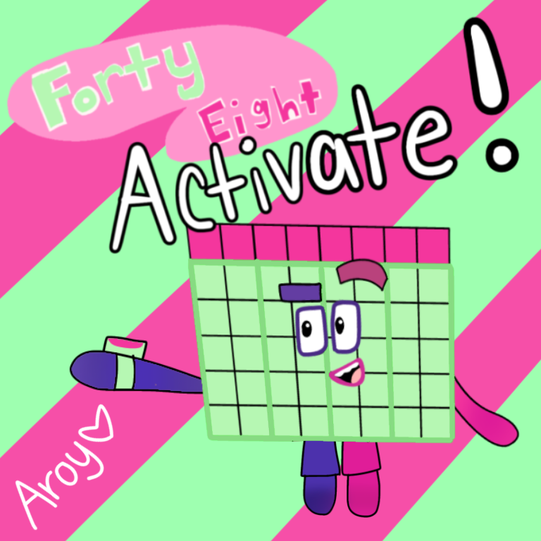 Forty-Eight (Numberblocks) by AroyArtx on DeviantArt