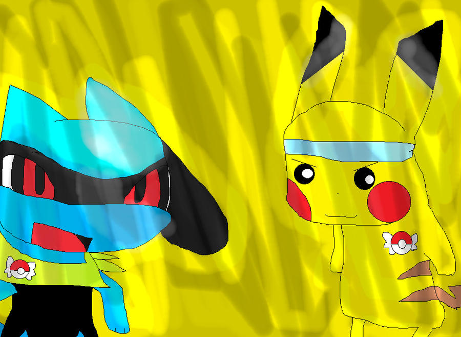 Riolu and Pikachu by CinnamorollisCute on DeviantArt