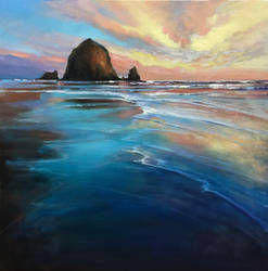 Cannon Beach reflects