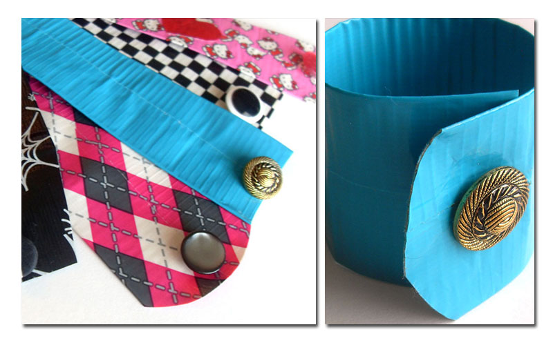 Duct Tape Cuff Bracelets