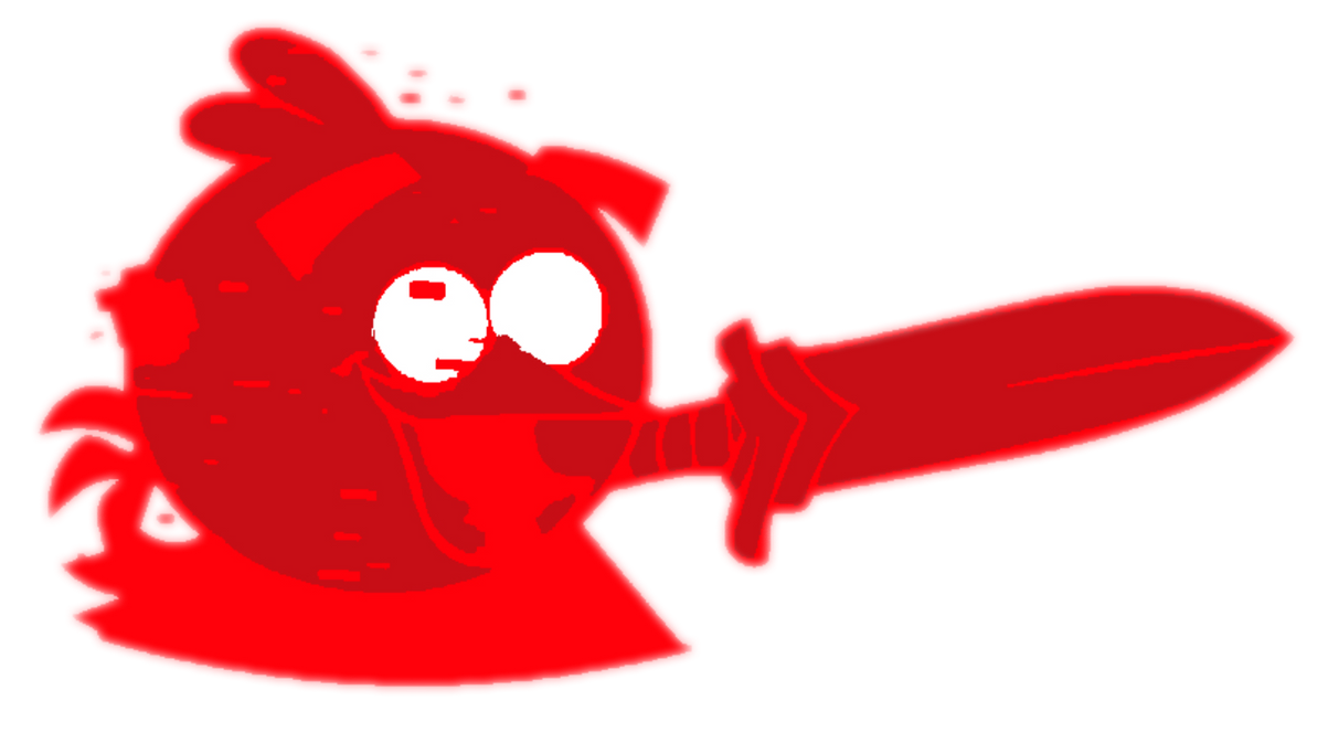 Wireframe Corrupted Red Bird by Sordthehedgehog846 on DeviantArt