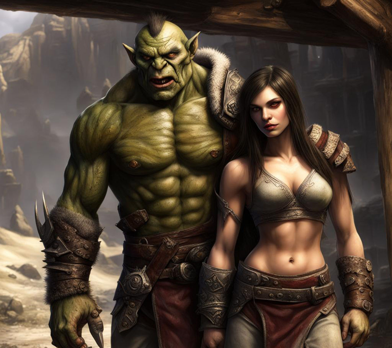 Orc Bride by MoonCrowDev on DeviantArt