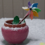 Snowy Pinwheel