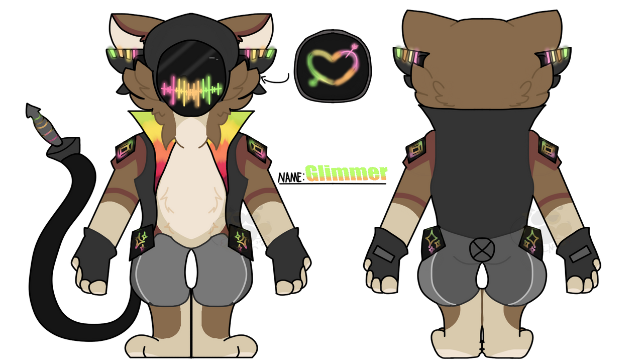 Protogen Ref Sheet! Glimmer! by OfficialPGPJ on DeviantArt