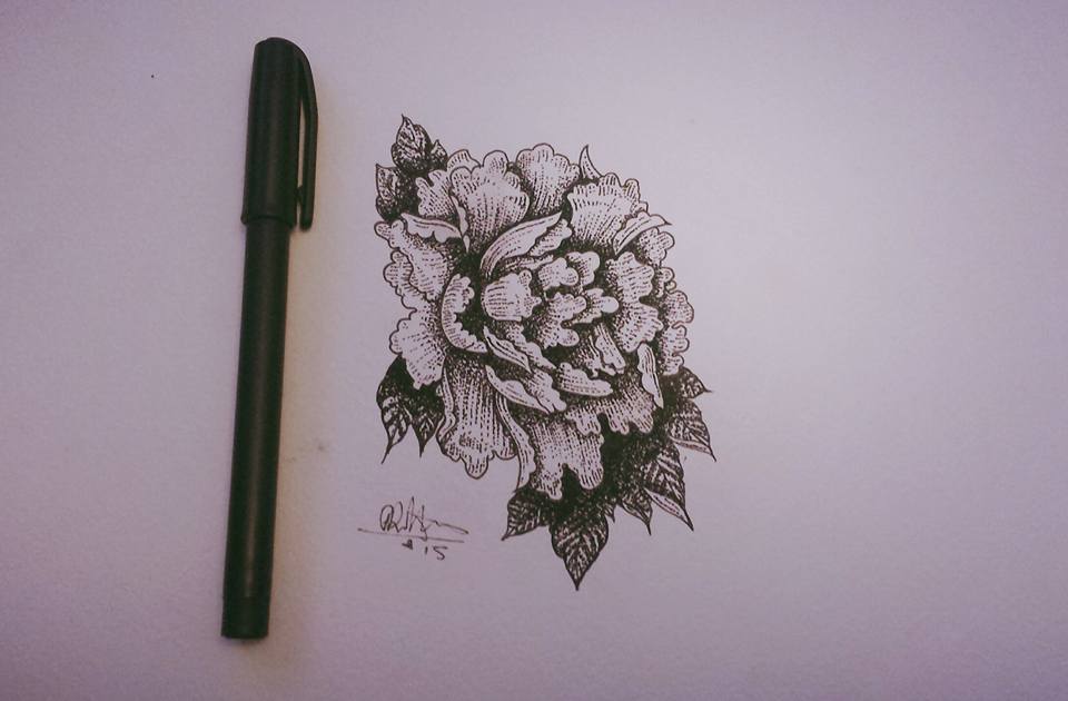 Dotwork Flower