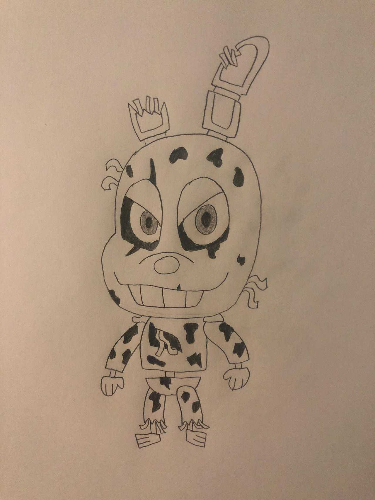 Chidi Spring Trap Chibi EXTRA: Springtrap by UltimateSaiyanEddy on DeviantArt