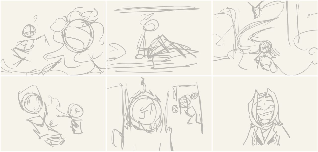 some sketches from animatic by DestinyManticor on DeviantArt