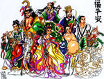 eight immortals of china by KwongBee-Arts