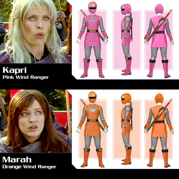 Kapri and Marah, new Wind Rangers