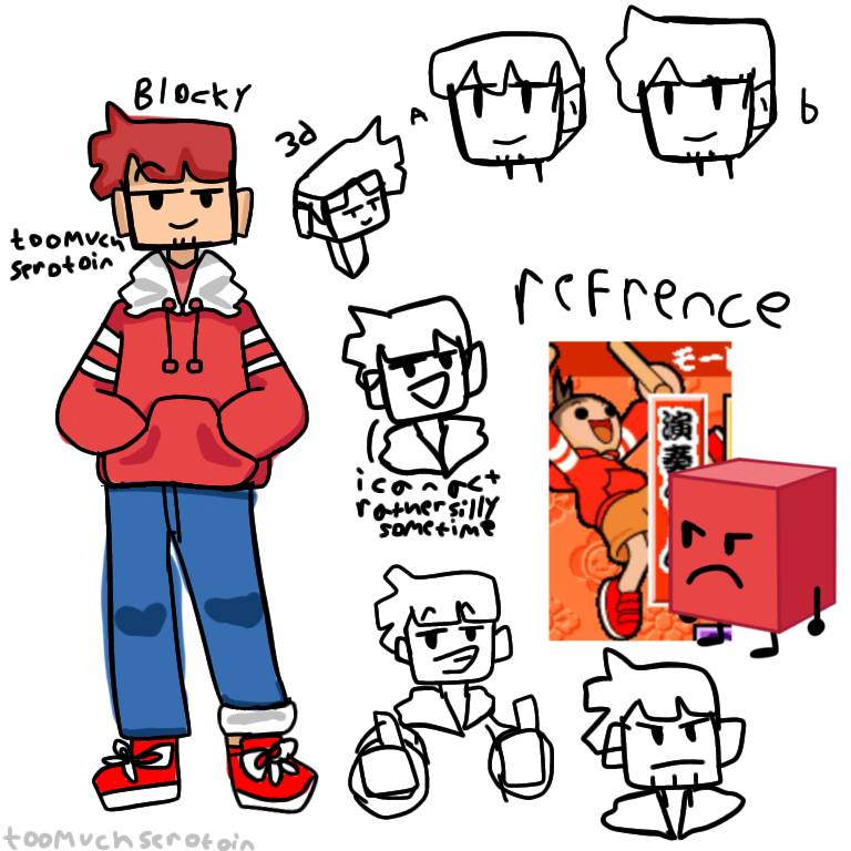 Blocky Bodybuilder Blocky human concept by toomuchserotoin on DeviantArt