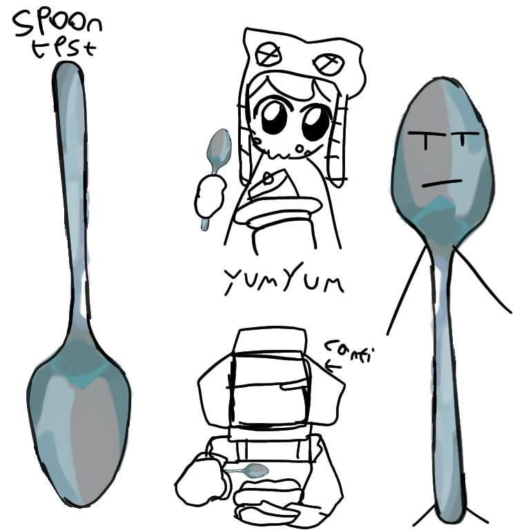 Spoon test by toomuchserotoin on DeviantArt