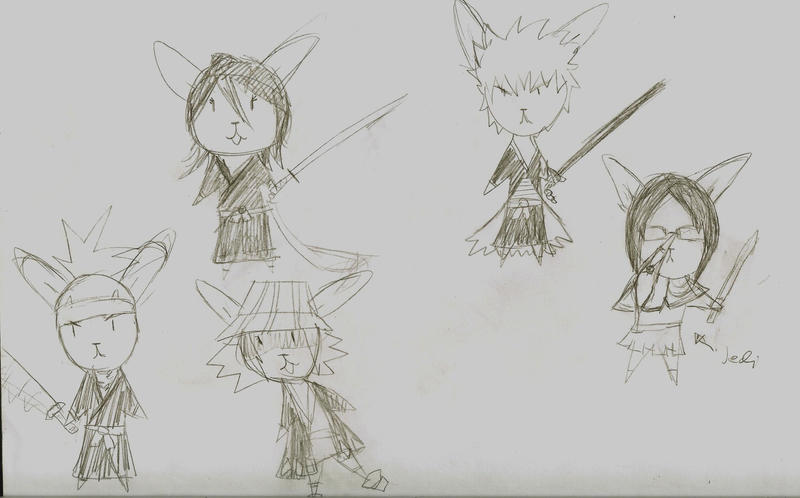 Bunny Rabbit Rukia Draw Rukia Bunnies by TheQuincyStalker on DeviantArt