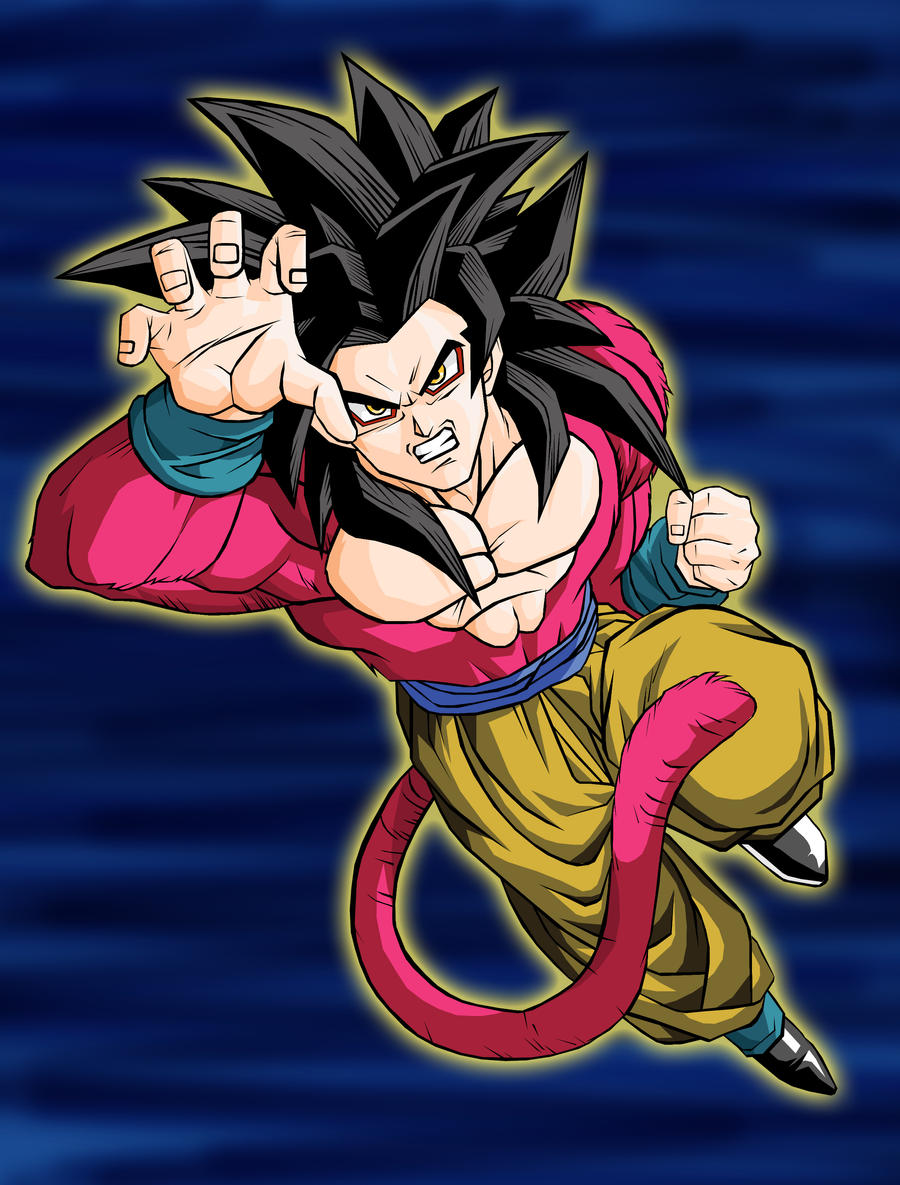 Coloured Goku Ssj4 By Kingvegito On Deviantart