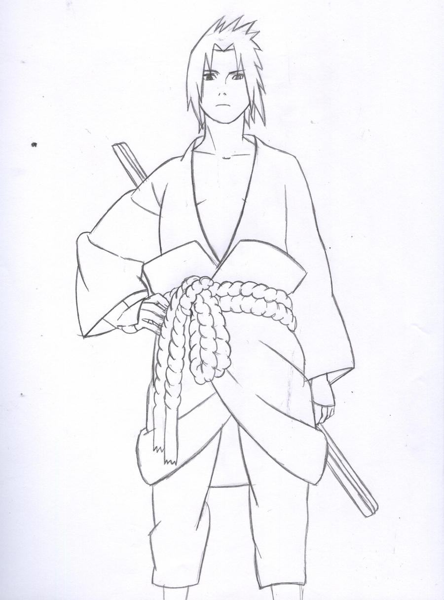 Sasuke Shippuden Lineart