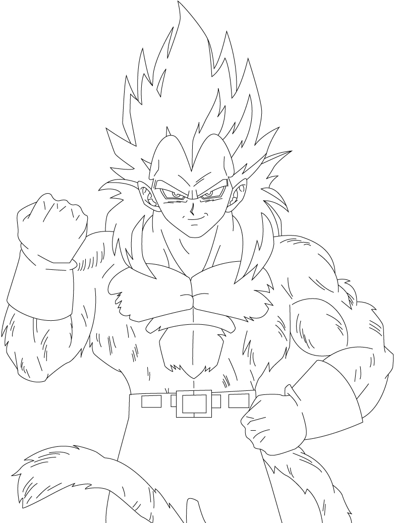 vegeta ssj line art by kingvegito on DeviantArt