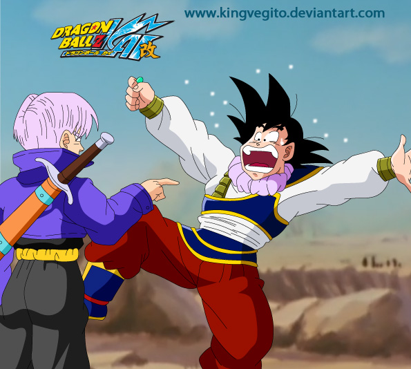 Goku and Trunks by kingvegito on DeviantArt