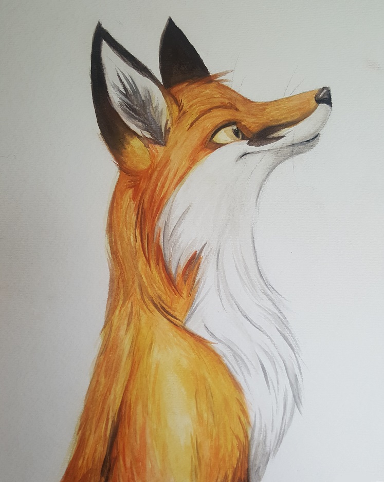 Watercolor Fox