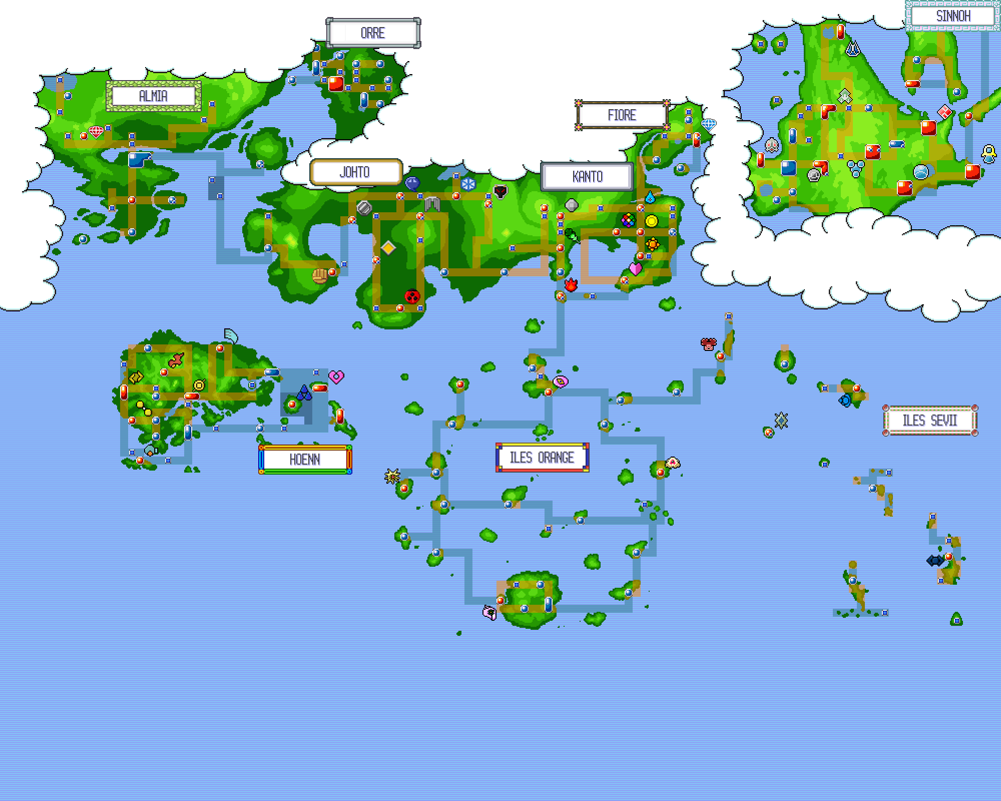 pokemon world online map