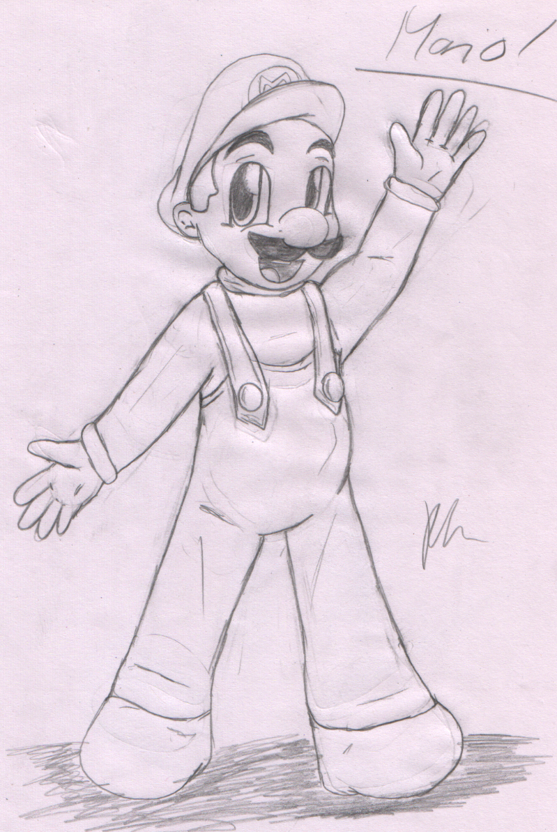 Как нарисовать марио поэтапно