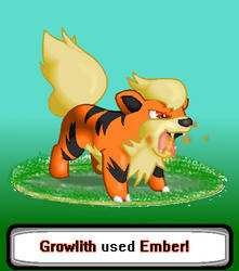 Growlithe used Ember!