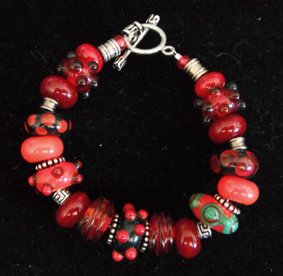 Handmade Bracelet - Poinsettia