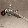 Steampunk duel percussion pistol 1837