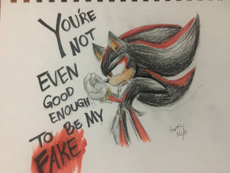 Shadow the hedgehog shirt design