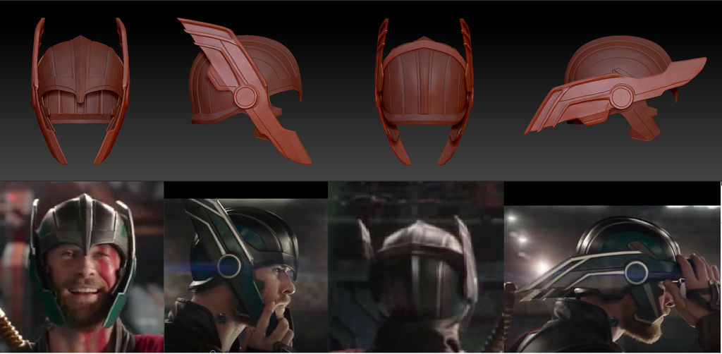 Thor Ragnarock Mask Design Thor Rangarok helmet by BlackKaos85 on DeviantArt