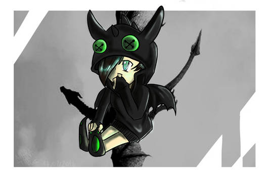 Ahura Rose Chibi EMO Dragon-Recovered