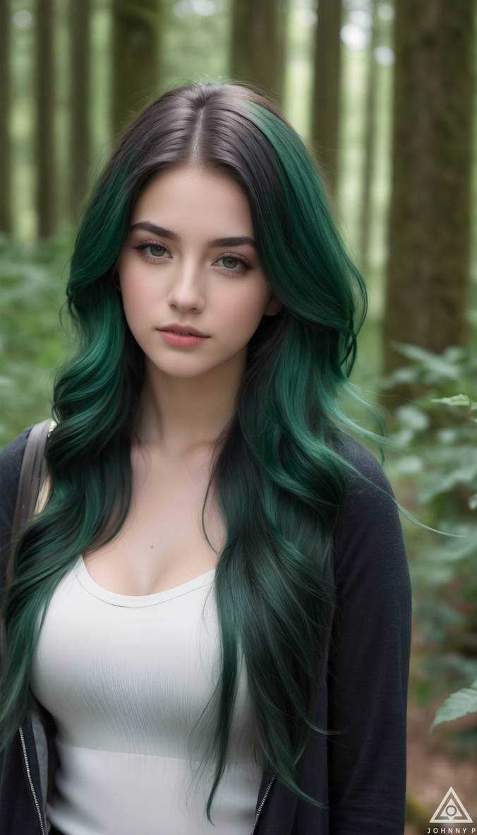 Captivating Forest Green Hair Picture Nature Captivating Forest Green Hair Picture Nature