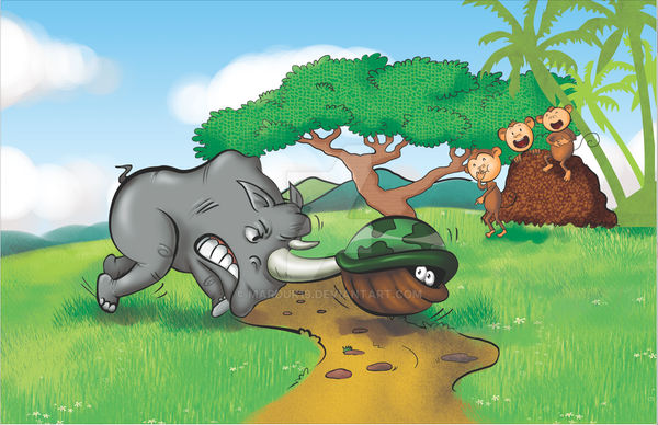 hildren's story: Angry Rhino