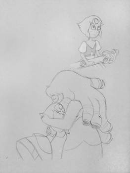 A Single Pale Rose - Sketches