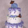 lilac butterfly cake