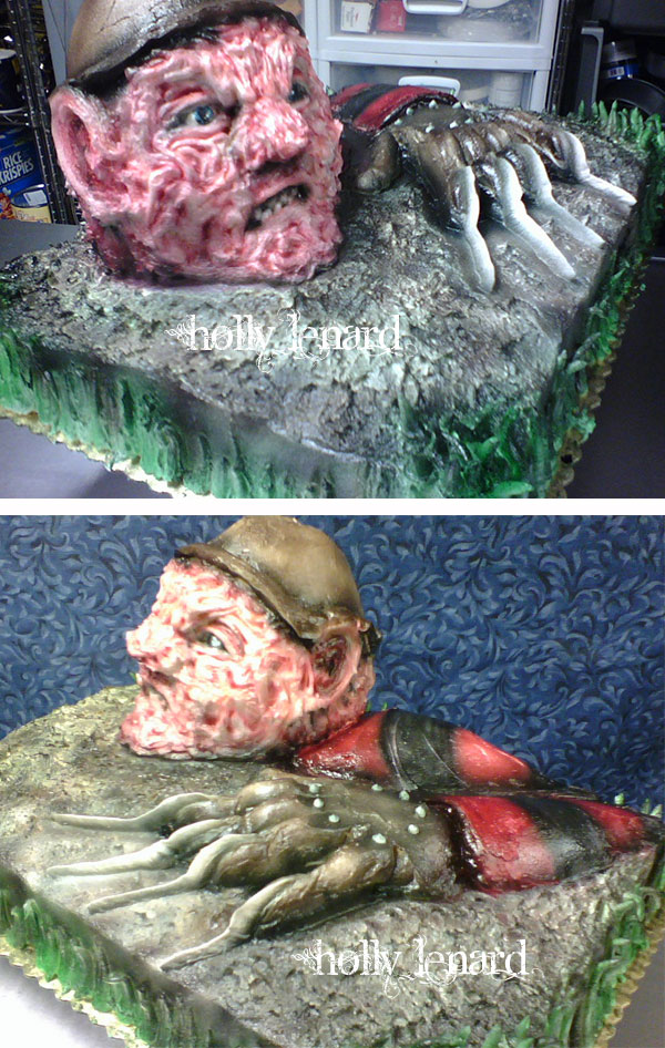 freddy kruger cake