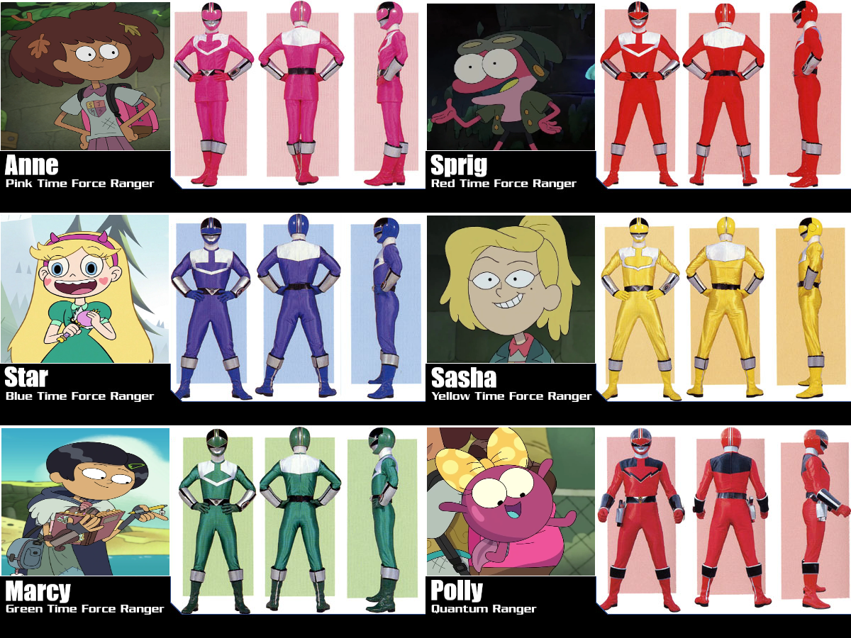 Disneyverse PR Time Force Lineup by dreamerfield9420 on DeviantArt