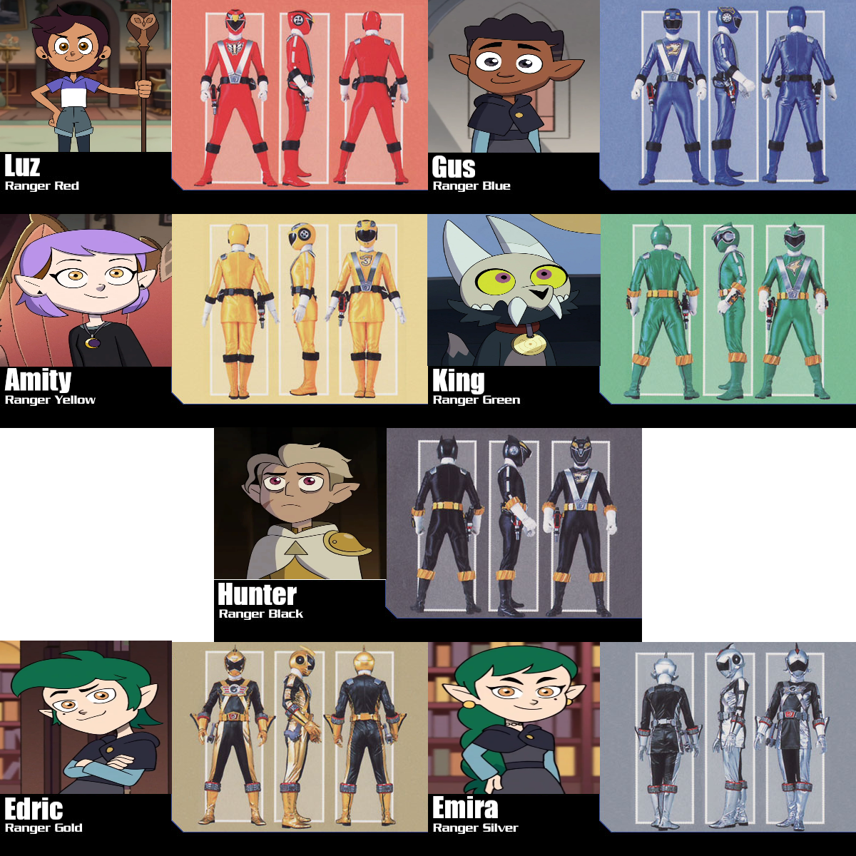 Owl House RPM Rangers! by dreamerfield9420 on DeviantArt