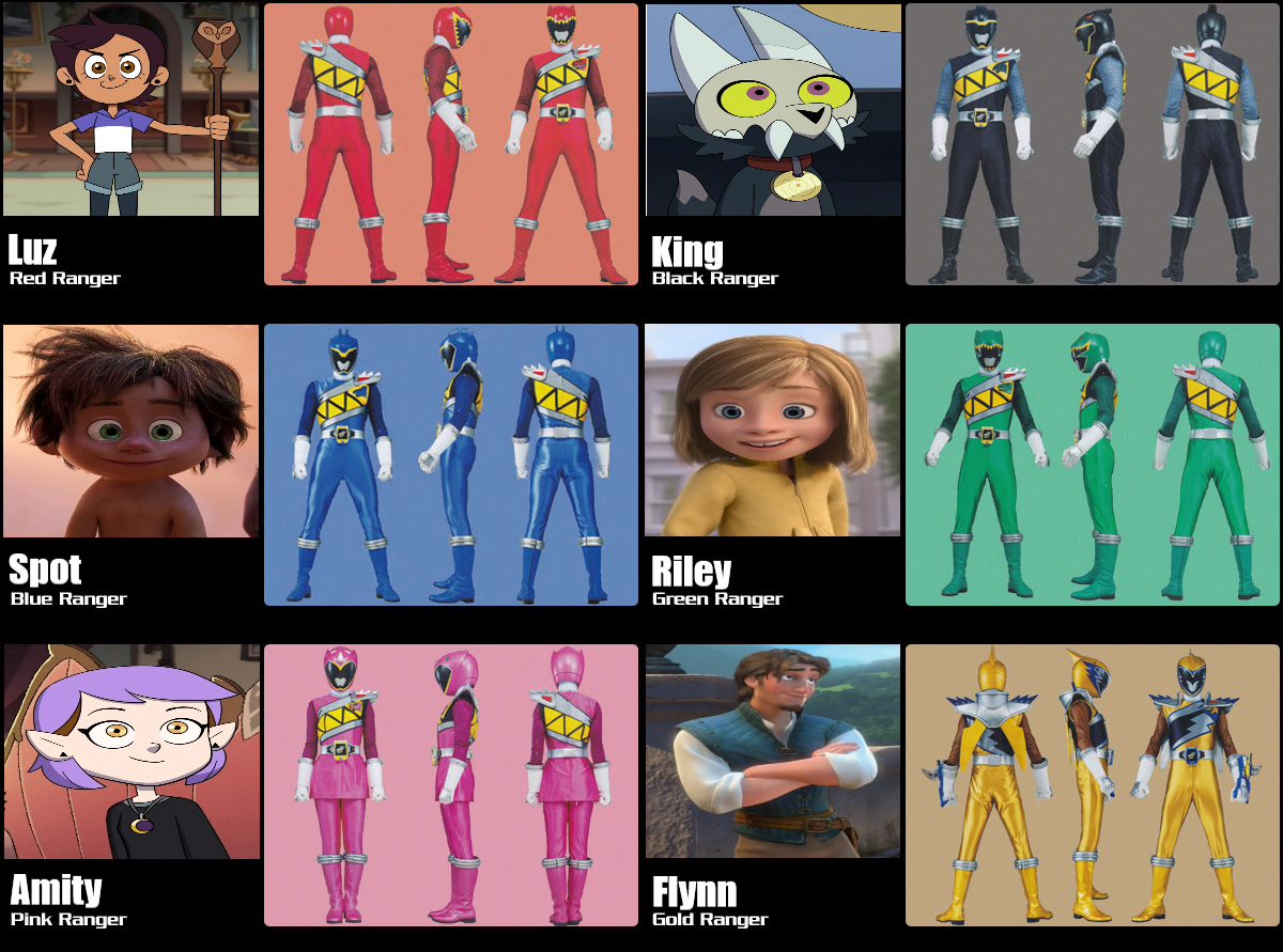 Disneyverse PR Dino Charge Lineup by dreamerfield9420 on DeviantArt
