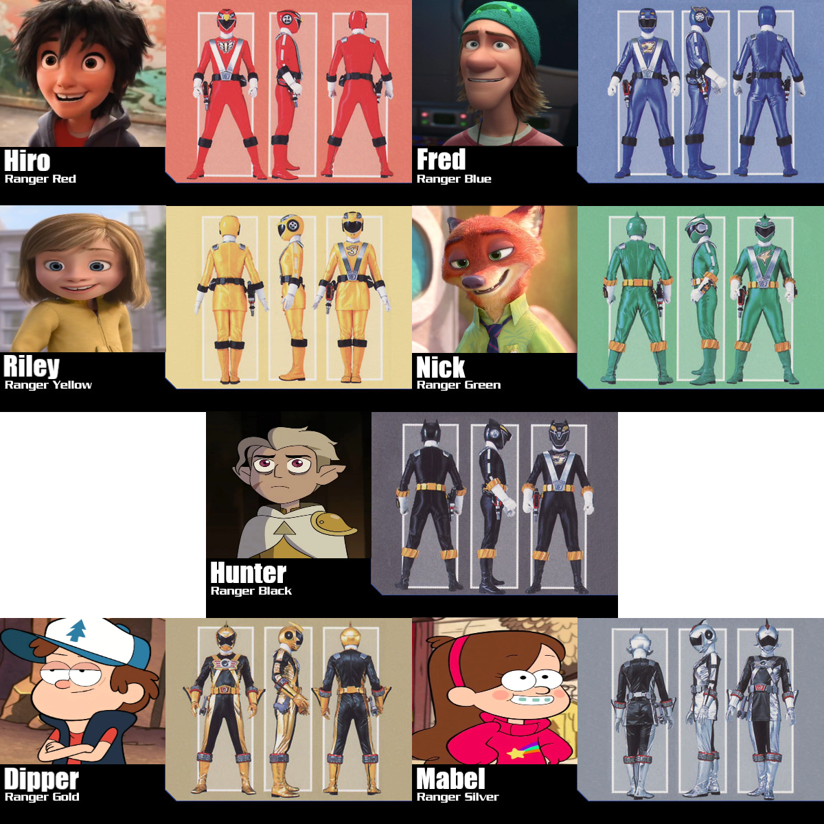 Disneyverse Power Rangers RPM Lineup by dreamerfield9420 on DeviantArt