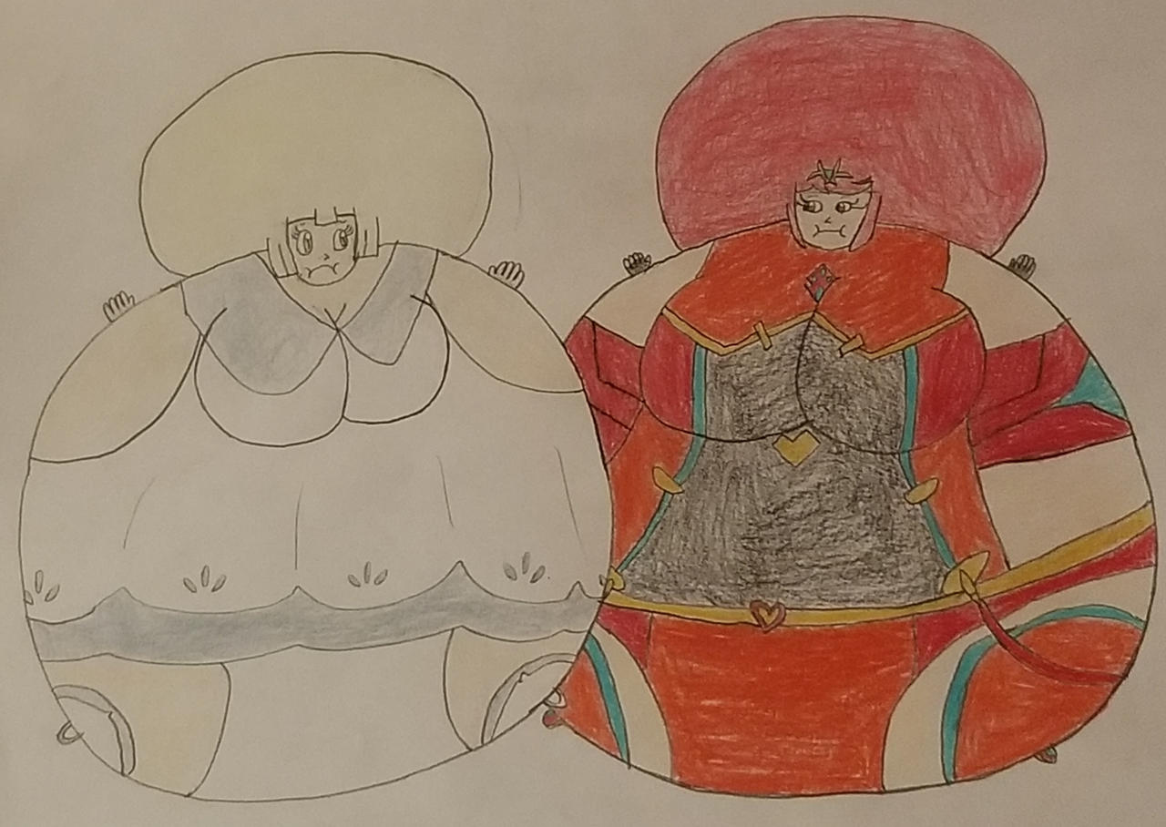 Inflated Afro Lillie and Pyra by Solosergiohd1 on DeviantArt