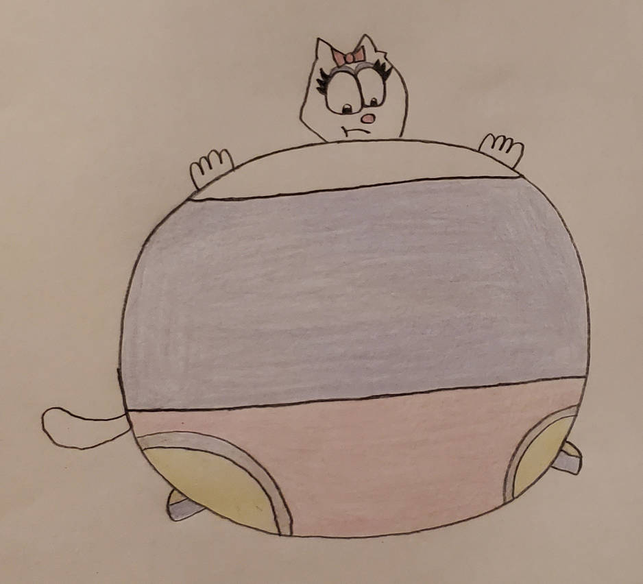 Cat Inflation Animation Inflated Kitty Kat by Solosergiohd1 on DeviantArt