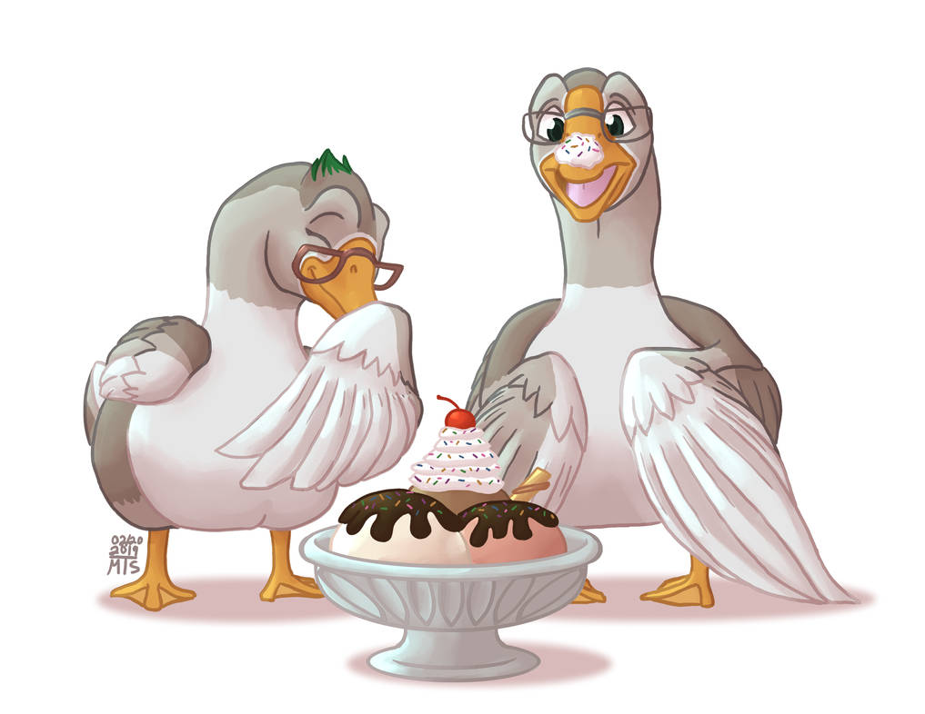 Deviantart Goosed Goose Portrait (Commission) by ArtOfZaromi on DeviantArt