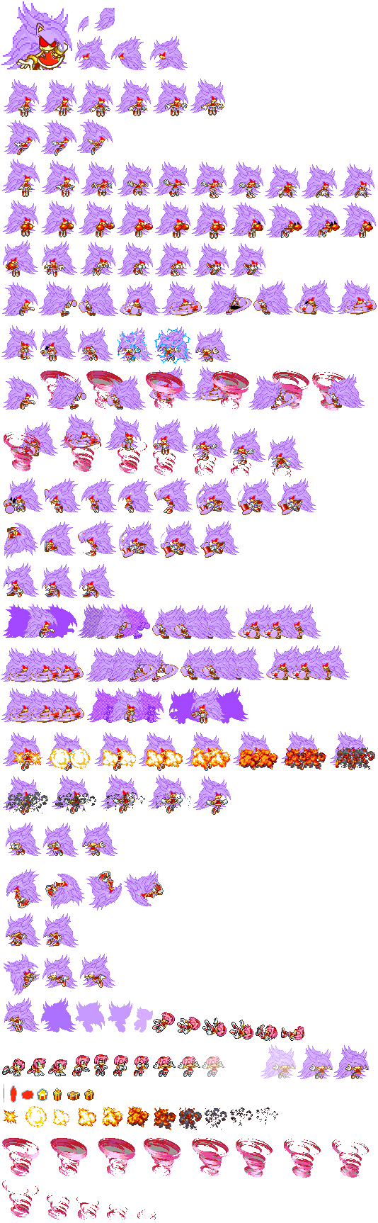 Amy Sprite Sheet by ZMK30 on DeviantArt