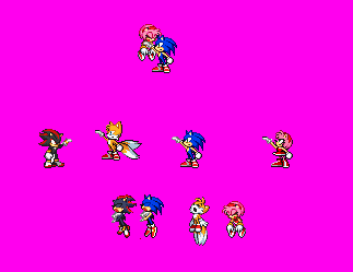 Darkspine Sonic sprite sheet by Redballbomb on Newgrounds