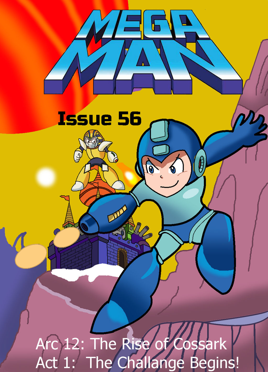 Mega Man 56 cover redballbomb DeviantArt
